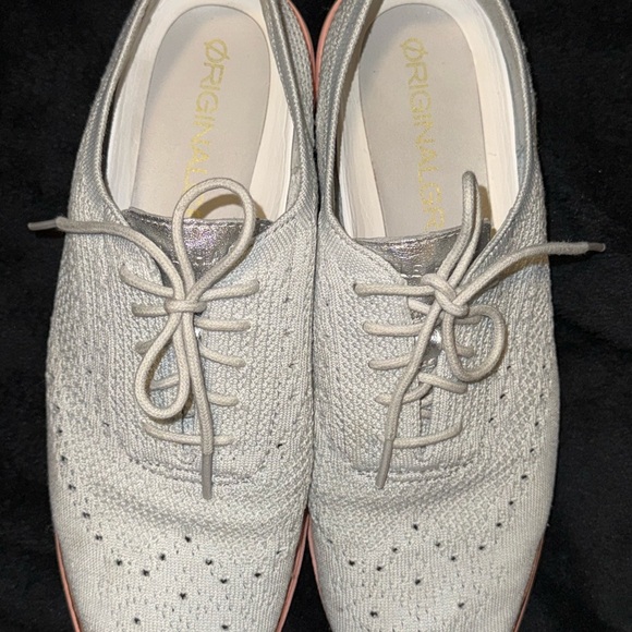 Cole Haan Cream and Pink Sneakers with Breathable Design - Picture 12 of 15